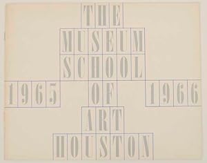 Bild des Verkufers fr The Museum School of Art 1965-1966 zum Verkauf von Jeff Hirsch Books, ABAA