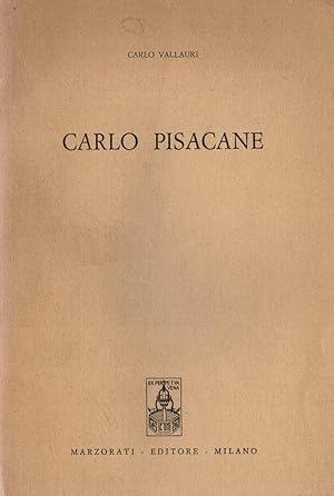 Bild des Verkufers fr Carlo Pisacane zum Verkauf von Biblioteca di Babele