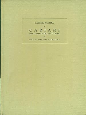 Seller image for Giovanni Cariani for sale by Miliardi di Parole