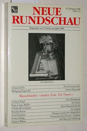 Bild des Verkufers fr Neue Rundschau. Heft 2/3 1986. 97. Jahrgang. zum Verkauf von Versandantiquariat Kerstin Daras