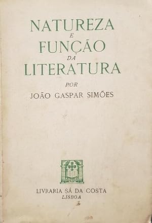 Imagen del vendedor de NATUREZA E FUNO DA LITERATURA. a la venta por Livraria Castro e Silva