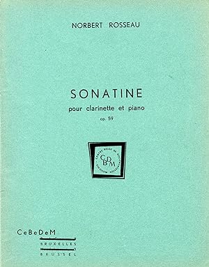 SONATINE POUR CLARINETTE ET PIANO op. 59.