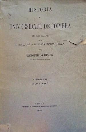 HISTORIA DA UNIVERSIDADE DE COIMBRA.