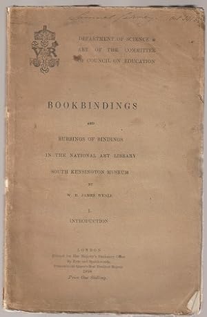 Image du vendeur pour Bookbindings and Rubbings of Bindings in the National Art Library. Part I Introduction mis en vente par Sonnets And Symphonies