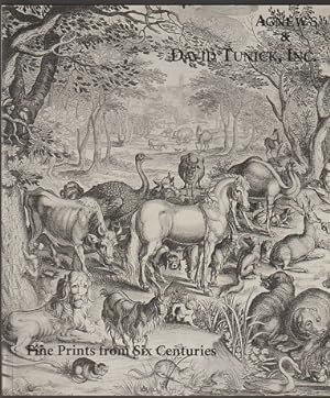 Image du vendeur pour Agnew's. David Tunick. Fine Prints from Six Centuries mis en vente par Sonnets And Symphonies