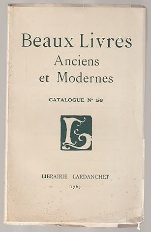 Imagen del vendedor de Beaux Livres Anciens et Modernes Catalogue No 56 (French text) a la venta por Sonnets And Symphonies