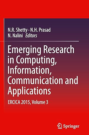 Seller image for Emerging Research in Computing, Information, Communication and Applications for sale by moluna