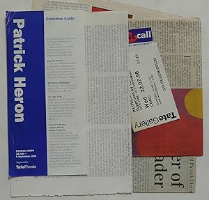 Image du vendeur pour Patrick Heron. Tate Gallery 25 June-6 September 1998. mis en vente par Roe and Moore