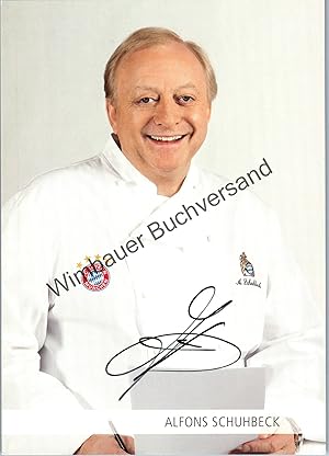 Original Autogramm Alfons Schuhbeck Fernsehkoch /// Autogramm Autograph signiert signed signee