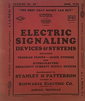 1936 FARADAY ELECTRIC SIGNALING APPARATUS A.I.A. FILE NO. 31-I / CATALOG NO. 49 (ELECTRIC SIGNALI...