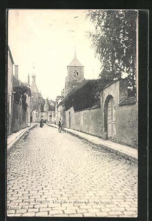 Imagen del vendedor de Carte postale Avallon, Un Coin du Moyen-Age, Rue Boquillot a la venta por Bartko-Reher