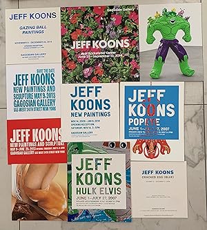 Seller image for JEFF KOONS: A COLLECTION OF TEN GAGOSIAN GALLERY EXHIBITION ANNOUNCEMENTS for sale by Arcana: Books on the Arts