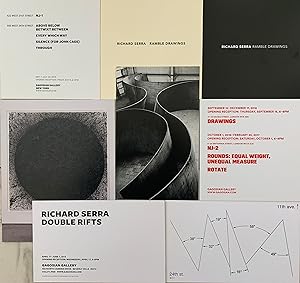 RICHARD SERRA: A COLLECTION OF TWENTY GAGOSIAN GALLERY EXHIBITION ANNOUNCEMENTS AND POSTERS