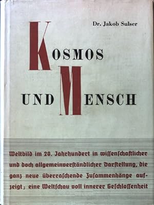 Seller image for Kosmos und Mensch. Weltbild im 20. Jahrhundert for sale by books4less (Versandantiquariat Petra Gros GmbH & Co. KG)