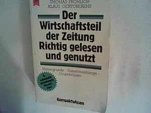 Bild des Verkufers fr Den Wirtschaftsteil der Zeitung richtig lesen und nutzen zum Verkauf von ANTIQUARIAT FRDEBUCH Inh.Michael Simon