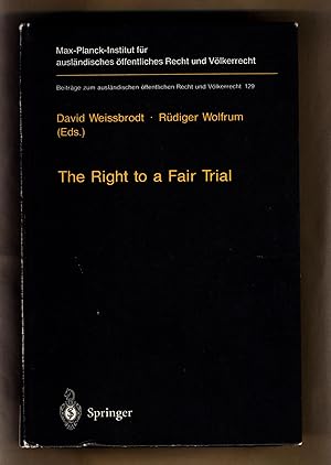 Bild des Verkufers fr The Right to a Fair Trial zum Verkauf von avelibro OHG