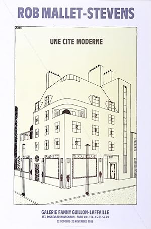Seller image for Rob MALLET-STEVENS. Une Cit Moderne. (Affiche d'exposition / exhibition poster). for sale by Librairie-Galerie Dorbes Tobeart