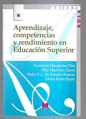 Seller image for APRENDIZAJE, COMPETENCIAS Y RENDIMIENTO EN EDUCACION SUPERIOR for sale by Desvn del Libro / Desvan del Libro, SL