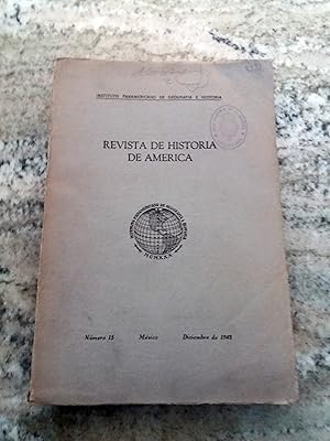 Imagen del vendedor de REVISTA DE HISTORIA DE AMERICA. Diciembre de 1942. n 15 a la venta por Itziar Arranz Libros & Dribaslibros