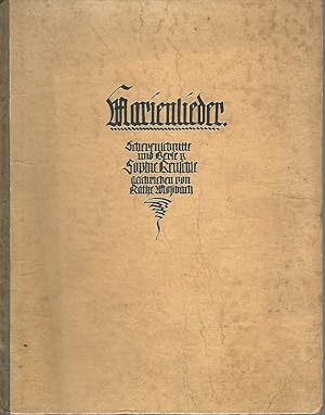 Imagen del vendedor de Marienlieder. Scherenscnitte und Verse geschrieben von Kthe Mobach. a la venta por Lewitz Antiquariat