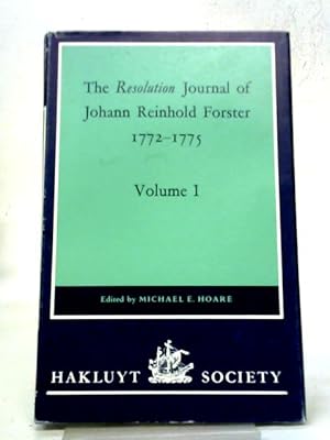 Seller image for The Resolution Journal of Johann Reinhold Forster, 1772 "1775: Volume I for sale by World of Rare Books