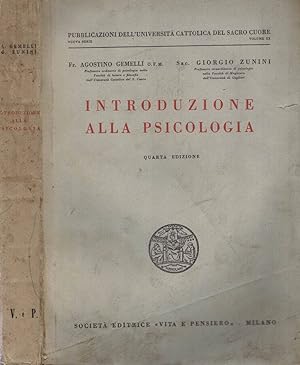 Seller image for Introduzione alla psicologia for sale by Biblioteca di Babele