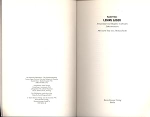 Seller image for Lenins Lager,Entwurf fr eine Skulptur in Dresden; Dokumentation for sale by Antiquariat Kastanienhof