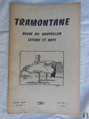 TRAMONTANE. Revue du Roussillon, Lettres et Arts. Núm 376, Avril 1955