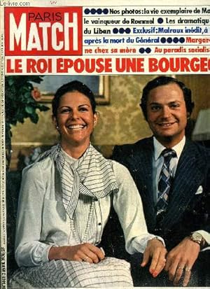 Seller image for PARIS MATCH N 1401 - Margaret et Tony (suite) : aprs leur sparation, la princesse retourne chez sa mre, Le recordman du monde de lancement du poids, Jackie et Christina sur la tombe d'Onassis, Une nouvelle mireille Mathieu est ne sans frange, Jimmy for sale by Le-Livre