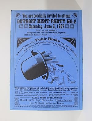 Detroit Rent Party No. 2 Broadside Poster