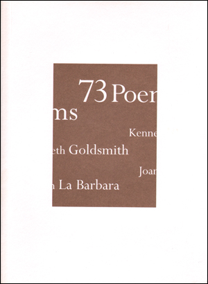 Seller image for 73 Poems for sale by Specific Object / David Platzker