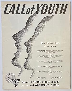 Call of Youth: Organ of the Workmen's Circle and the Young Circle League. July 1937