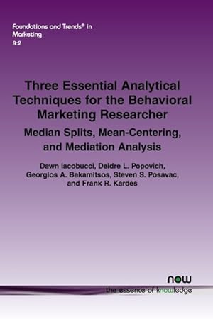 Seller image for Iacobucci, D: Three Essential Analytical Techniques for the for sale by moluna