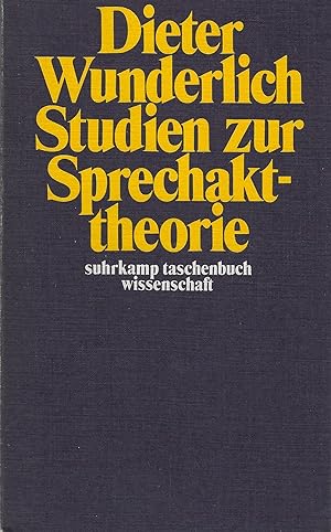 Bild des Verkufers fr Studien zur Sprechakttheorie (= suhrkamp taschenbuch wissenschaft stw 172) zum Verkauf von montanbuch