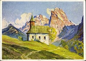 Künstler Ansichtskarte / Postkarte Maurus, Hanns, Ebbs in Tirol, St Antoniuskapelle im Kaisertal