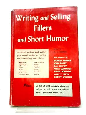 Imagen del vendedor de Writing And Selling Fillers And Short Humor a la venta por World of Rare Books