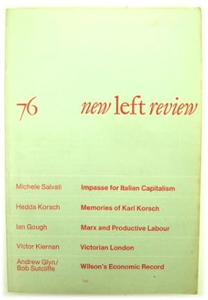 Seller image for New Left Review 76, Nov/Dec 1972 for sale by PsychoBabel & Skoob Books