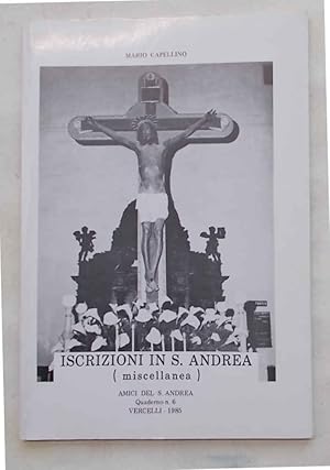 Imagen del vendedor de Iscrizioni in S. Andrea (miscellanea). a la venta por S.B. Il Piacere e il Dovere