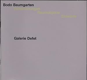 Seller image for Bodo Baumgarten, Verspannungen, Raumobjekte, Entwrfe for sale by Versandantiquariat Karin Dykes