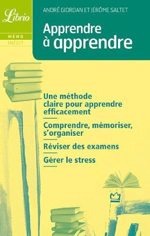 Bild des Verkufers fr Apprendre  apprendre zum Verkauf von JLG_livres anciens et modernes