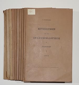 Bild des Verkufers fr Mittheilungen aus der Stadtbibliothek zu Hamburg. Heft I-XI (1884-1894). zum Verkauf von Versandantiquariat Christine Laist