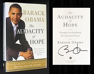 Bild des Verkufers fr The Audacity of Hope (Signed by President Obama in Chicago) zum Verkauf von Bookcharmed Books IOBA