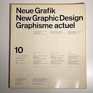 Immagine del venditore per Neue Grafik/New Graphic Design/Graphisme Actuel No. 10 venduto da Weinberg Modern Books