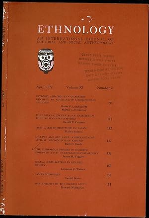 Seller image for The Fissiparous Process in Domestic Groups of Nahuat-Speaking Community in Ethnology Volume XI Number 2 for sale by The Book Collector, Inc. ABAA, ILAB