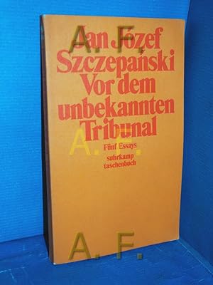 Seller image for Vor dem unbekannten Tribunal : 5 Essays Aus d. Poln. bers. u. mit Anm. vers. von Klaus Staemmler / Suhrkamp-Taschenbcher , 594 for sale by Antiquarische Fundgrube e.U.