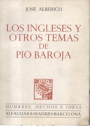 Imagen del vendedor de LOS INGLESES Y OTROS TEMAS DE PIO BAROJA. a la venta por Librera Javier Fernndez