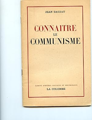 Bild des Verkufers fr CONNAITRE LE COMMUNISME zum Verkauf von Librairie CLERC