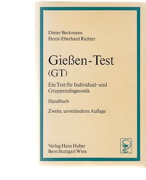 Bild des Verkufers fr Giessen-Test (GT) : ein Test fr Individual- und Gruppendiagnostik; [Handbuch]. zum Verkauf von Fundus-Online GbR Borkert Schwarz Zerfa