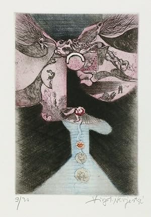 L'Aube. (portfolio of 20 signed color etchings by Virgilije Nevjestic)