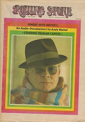 Rolling Stone Magazine No. 132 - April 12, 1973 - Truman Capote - Willie Nelson - Pigpen McKernan...